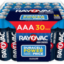 Rayovac High Energy AAA Batteries (30 Pack), Alkaline Triple A Batteries