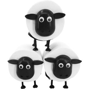 3-Pack Sheep Toilet Paper Roll Holder Set, Box Packaging - Cute Bathroom Organizer with Adorable Design