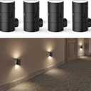 VOLISUN Night Light, Dimmable Led Night Lights Plug into Wall, Amber/3000K/4500K, 0-100LM Adjustable Brightness, Dusk to Dawn Nightlight for Hallway, Bathroom, Bedroom Black 4 Pack Black
