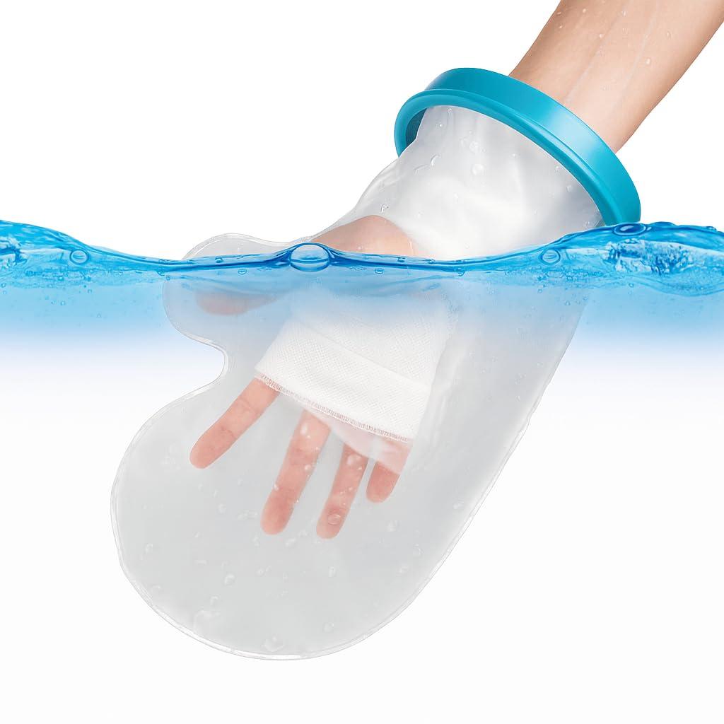 UpGoing Waterproof Hand Cast Covers for Shower Bath, Adult Watertight Wrist Protector Resuable Wound Bandage Sleeve Bag for Broken Hand, Fingers, Surgery, Burns [2026 Upgrade]