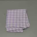 ShinyBeauty Checkered Tablecloth Square 54"X54" Lilac Buffalo Plaid Cotton Fabric for Party - Lavender and White Farmhouse Check Table Cloth