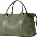 Travel Duffle Bag, Weekender Travel Bag Men Small Gym Bag for Women, Hospital Bag for Labor and Delivery, Overnight Bag Luggage Bag with Trolley Sleeve, Airplane Travel Essentials for Flying(Green)