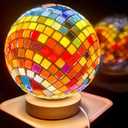 Crystal Mosaic Tiles for Crafts, 350 Pieces Yellow Glass Mosaic Tiles Opaque for DIY Art Projects, Jewelry Making, Home Decoration