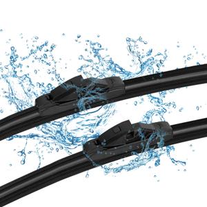 2 x OEM Quality Wiper Blades for 2003-2009 Mercedes-Benz C CLK Class CLK320 CLK500 CLK55 C230 C240 C280 C350, OE Genuine Style (22" + 22" Front Wiper Blades)