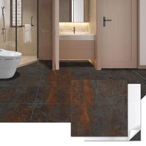 Art3d Peel and Stick Floor Tile, 30-Pack 12 x 12in. Covers 30 Sq.ft, Waterproof Vinyl Flooring Tiles Self Adhesive for Kitchen, Bathroom & Bedroom - Rust Granite