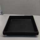 14 Inch Square Plant Saucer 3 Pack, Durable Plastic Plant Trays for Pots-Indoor Outdoor, Durable and Thicker Large Plant Drip Trays, Flower Planter Saucers for Potted Plants (14", Black)