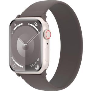 Silicone Solo Loop Bands Compatible with Watch Band, Clay, 42mm(Series 3)/44mm/45mm/46mm/49mm M