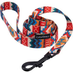 CollarDirect Nylon Dog Leash 5ft Tribal Pattern Durable Walking Pet Leashes for Dogs Small Medium Large Puppy (Pattern 3, S)