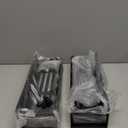 HuggieGems Metal 4 Pack Magnetic Spice Storage Rack Organizer for Refrigerator and Oven, Black Fridge Organizers and Storage 