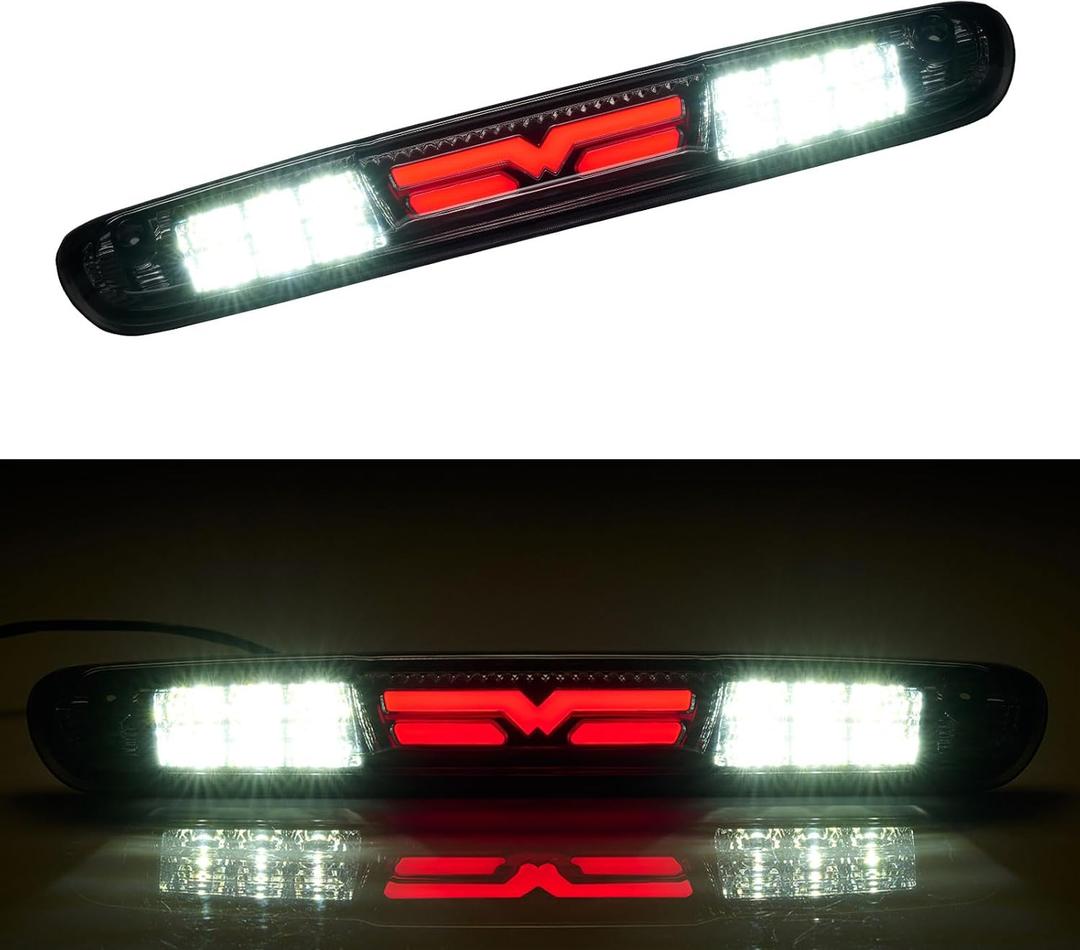 Third 3rd Brake Light for 2007-2013 Chevy Silverado/GMC Sierra 1500 2500HD 3500HD, LED High Mount Stop Light, Rear Center Cab Roof Tail Cargo Lamp