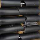 24 Pack Halloween Decoration Flickering Flameless Candles, Battery Operated LED Pillar Candles with Remote Control and Timer.for Home Decor (D2.2 xH 5" 6" 7" Black)