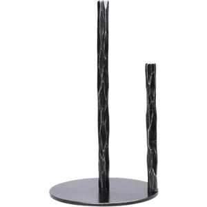 Paper Towel Holder, HandForged Vintage Black Paper Towel Stand Holder, Kitchen Heavy Duty Solid Metal Countertop Roll Paper Organizer