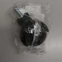 Office Chair Caster Wheel for Carpet Set of 1 -Replacement for Office Chairs Mat Safe for All Floors Including Hardwood - 2-Inch Rubber Replacement - Smooth & Silent Universal Size (11x22 mm) -Black