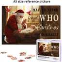 Christmas Puzzle 1000 Pieces Jigsaw Puzzles for Adults 29.6" x19.7" Large Puzzle Winter Santa Claus Decoration for Family Party Holiday Christmas Jigsaw Puzzles as Home Decor