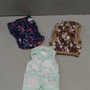 wegreeco Washable Female Dog Diapers Highly Absorbent Reusable Diapers for Dog in Heat Period, 3 Pack (Chrysanthemum, Small) (Small (Newborn-10.5" Waist))