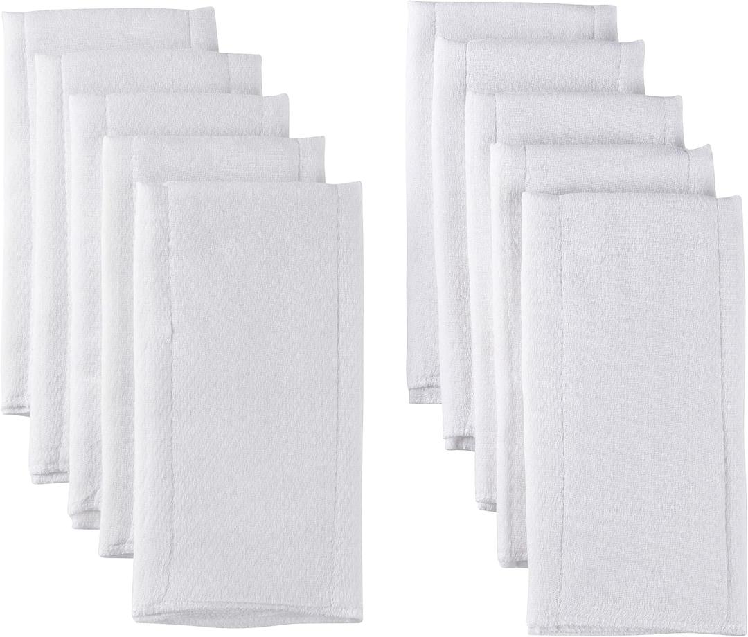 Gerber Unisex Baby Boys Girls Birdseye Prefold Cloth Diapers Multipack White Premiun 3-Ply 10 Pack