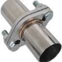 Exhaust Flange Bolts Quick Fix Repair Pipe Kit w/Gasket & Hardware, 2'' Inch OD 2 Bolts T304 Stainless Steel Universal Flange Replacement Kit