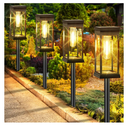 BesLowe Upgraded Solar Pathway Lights Outdoor, 8-Pack Large LED Solar Light Outdoor Waterproof, Super Bright Outside Lights for Yard, Sun-Powered Landscape Lighting for Garden Walkway, Warm White