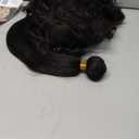 Bundles Human Hair Natural Black Kinky Straight Bundle Brazilian Virgin Remy Hair 3 Bundles 20 22 24 Inch Niegmeag Double Weft Soft and Silky Color 1B Yaki Bundle Hair Weave 300g