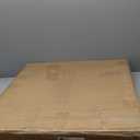 IBUYKE Narrow End Table with 3 Storage Shelves, Industrial Sofa Side Table, Double Round Metal Frames, Slim Nightstand and Bedside Table for Bedroom, Living Room, White with Gold UTMJ418G