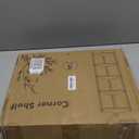 Wisuce Corner Shelf, 100% Real Bamboo Shower Corner Shelves Free Standing Shelf Storage Organizer for Bathroom Living Room Kitchen (Brown, 5 Tier)