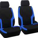 Mandark 4PCS Front Car Seat Covers, Waterproof and Breathable Vehicle Seat Protector, Comfortable Sponge Seat Cushions, Auto Interior Accessories Universal for SUV, Truck, RV Blue