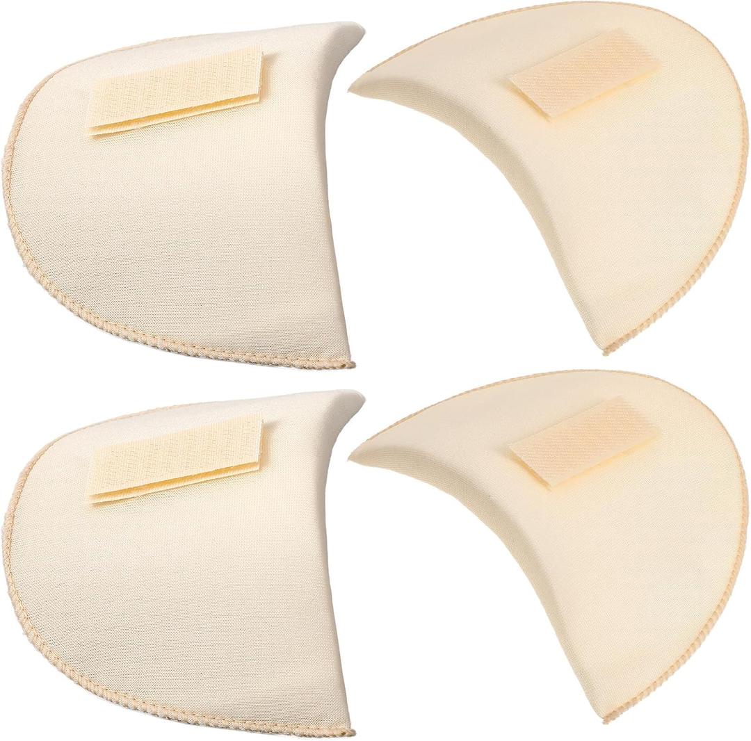 2Pairs Removable Shoulder Pads for Womens Clothing, Soft Sponge Shoulder Enhancer Pads, Adjustable Non Slip Shoulders Inserts for Blazer Dress T-Shirt