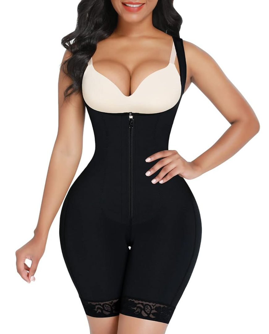 FeelinGirl Fajas Colombianas Shapewear for Women Tummy Control BBL Stage 2 Post Surgery Compression Body Shaper, S