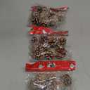 27 Pcs Big Size Snow Natural Pine Cones with Strings, 2“-3.5“ Rustic Pinecones Bulk Christmas Hanging Ornaments for Xmas Tree Decoration, DIY Crafts, Holiday, Wedding, Party