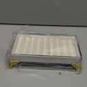 GemeShou velvet slots Ring holder for jewelry organizer, White earring ring display stand for selling, felt ring jewelry holder tray showcaseVelvet slots Ring Holder-White