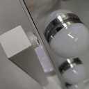 Vanity Makeup Mirror with Lights,3 Color Lighting Modes Detachable 10X Magnification Mirror Touch Control,360Rotation, White (14.6Inch)