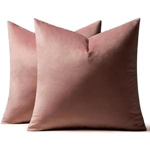 MIULEE Pack of 1 Decorative Velvet Pillow Covers Soft Square Throw Pillow Covers Solid Cushion Covers Jam Pillow Cases for Spring Sofa Bedroom Car 18x18 Inch 45x45 Cm