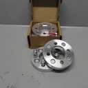 GDSMOTU 4Pcs 4x100 to 4x108 Wheel Spacers 1 inch 67.1mm Wheel Adapters for Chevy for Aveo for Nova, for Honda for Civic for CRX, for Toyota for Corolla for Echo, 12x1.5 Sliver Aluminum Car Spacers