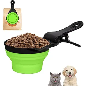 Pet Food Scoop And Clip 3 Pack