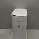 Automatic Motion Sensor Bathroom Trash Can with Lid, Slim Motion Sensor Plastic Narrow Seam Trash Can for Bedroom, Kitchen, Office, RV, 4 AA Battery Powered (Batteries Not Included), 19 garbage bags