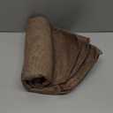 MADIZZ Set of 2 Linen Throw Pillow Covers with Broad Edge Soft Boho Decorative Pillow Cases for Sofa Bedroom Modern Pillow Shell 24x24 Inch Brown