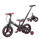 JMMD 6 in 1 Toddler Bike with Push Handle for Kids 18-60 Months, 12" Foldable Balance Bike with Training Wheels, Pedals, Brakes, Kickstand, Push Tricycle Toddler Gift & Toys for Boy & Girl