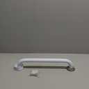 Shower Grab Bar, 12 Inch White Bathroom Grab Bar, 1.25" Diameter 304 Stainless Steel Anti-Slip Grab Bars for Bathtubs and Showers, Handicap Shower Grab Bar for Seniors Elderly