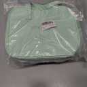 2 x Travel Makeup Bag for Women, Large Capacity Cosmetic Bags for Girls, Compact Pouch Make up Organizer, Waterproof Toiletry Bag with Divider and Handle (Green2)