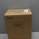 MOPALL 2 Pack Bathroom  Can with Lid, 3.6Gal + 2.4Gal Garbage Can with Pop-Up Lid, Small Can Dog Proof, Slim Bin Waste Basket for Toilet, Office, Bedroom, Living Room, Kitchen (White)