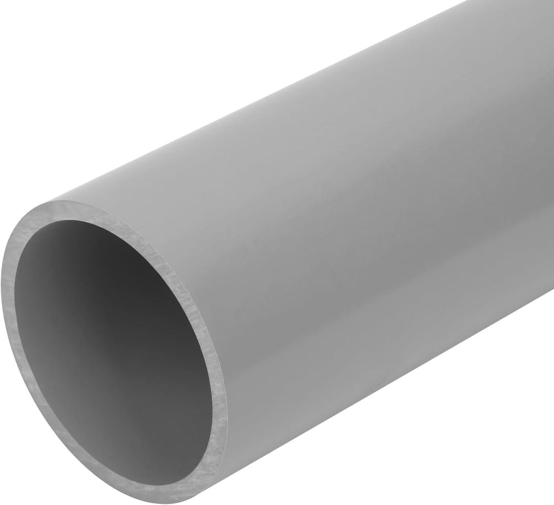 3Inch Grey Electrical Conduit PVC Pipe 17" Long Sch40 PVC Rigid Tube Round Pipes Hardware Tubing for Home DIY Electrical Wiring Installation, Garden, Farm, Workshop,(3" x 17"L)