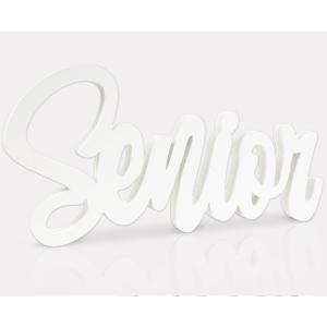 Senior 2025 Sign Plastic White Graduation Photo Props Graduation Decorations Class of 2025 Table Centerpiece Senior 2025 Sign for 2025 Grad Party Decorations Supplies