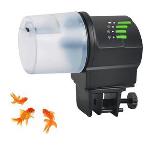 Smart Aquarium Feeder, Electric Fish Food Dispenser with LED Display Screen, 200ML Large Capacity and Two Fixed Methods, Automatic Timed Feeding and Easy to Use, for Fish Farms, Fish Ponds