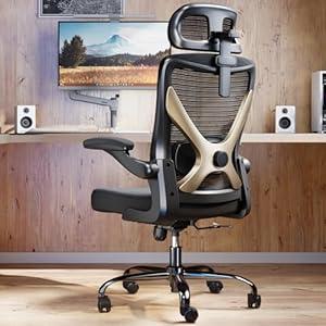 Ergalithic Ergonomic Office Chair Mesh Computer Desk Chair Comfy, High Back Gaming Chairs with 3D Headrest & Lumbar Support, Executive Task Chair for Adults, Comfortable for Long Hours