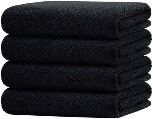 HOMEXCEL Bath Towel Set Pack of 3, 30 x 60 Inches Large Microfiber Bath Towels, Soft, Absorbent, and Quick Dry Towels for Bathroom, Pool, Beach, Swim, and Yoga, Large Bathroom Towels, Black HOMEXCEL Bath Towel Set Pack of 3, 30 x 60 Inches Large Microfiber Bath Towels, Soft, Absorbent, and Quick Dry Towels for Bathroom, Pool, Beach, Swim, and Yoga, Large Bathroom Towels, Black