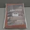 PANGSINNE Terracotta Flax Linen Curtains 96 Inches Long for Living Room Dining 2 Panels Burlap Textured Pinch Pleated Drapes Fall Farmhouse Neutral Light Filter Semi Sheer 8 Ft Curtain for Bedroom