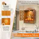 Wooden MDF Temple Mandir, 51x37x27 cm, Pack of 1