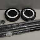 Grill Front Leg and Wheels Parts for Weber 22" Kettle Grills, 65930 Grill Wheels 65130 Front Leg Kit and 80694 Triangle Leg Support for Charcoal Grill, Black Front Leg Replacement