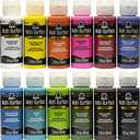 FolkArt PROMO830 Multi Satin Finish Acrylic Craft Paint Set Designed for Beginners and Artists, Non-Toxic Formula That Works on All Surfaces, 2 oz, 2 Fl Oz (Pack of 16), 16 Colors May Vary,