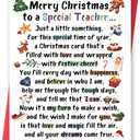 3 x Merry Christmas Card for Teacher, Funny Teacher Christmas Cards Gifts from Students, Lovely Xmas Holiday Card for Teachers (es147)